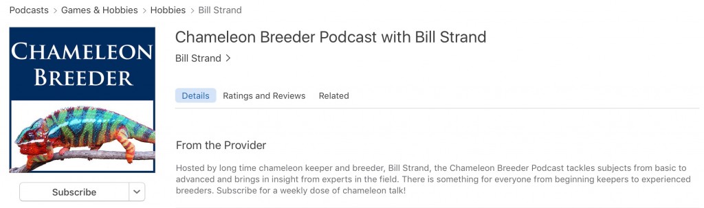 Chameleon Breeder iOS app