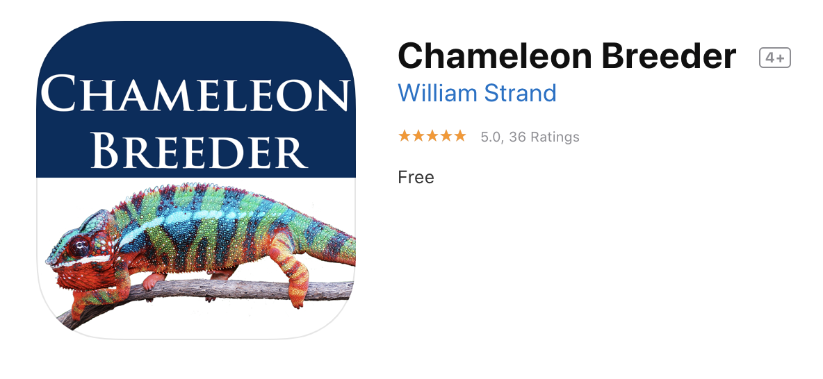 iPhone Chameleon Breeder app